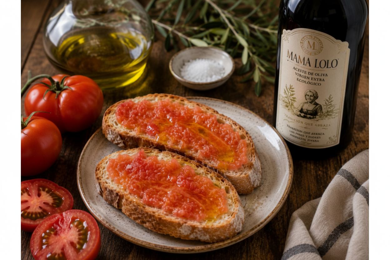 Pan de Pueblo con Tomate Rallado y Aceite